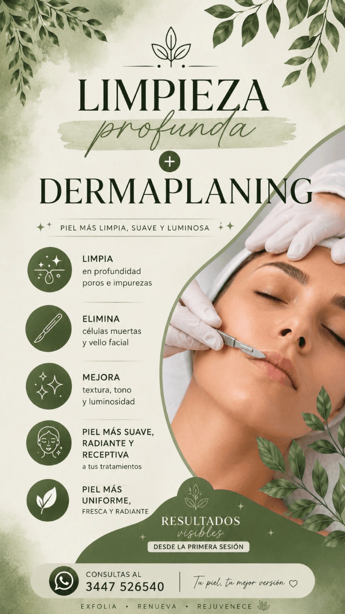 Limpieza profunda de cutis + dermaplaning
