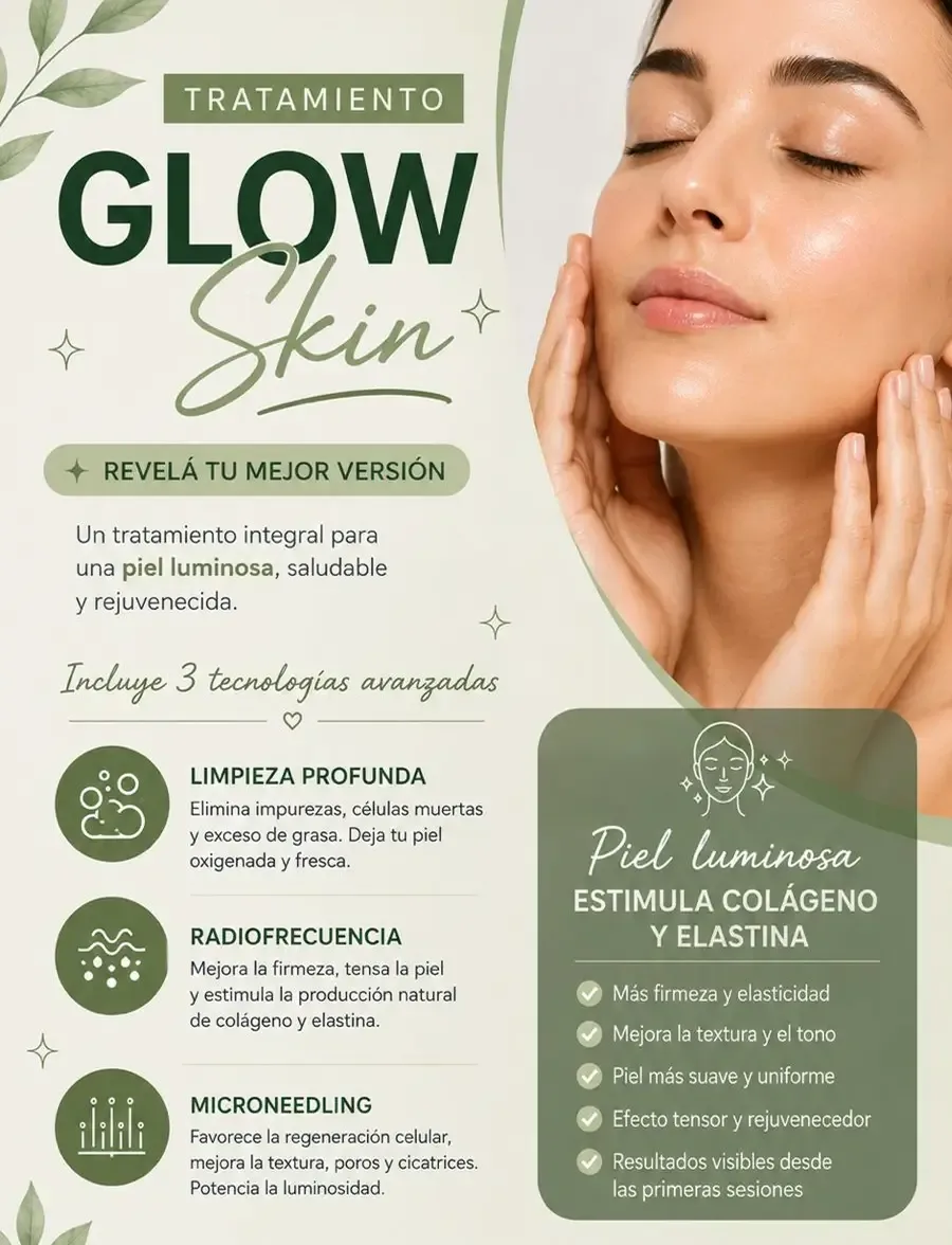 GLOW SKIN ( Limpieza + Radiofrecuencia+ Microneedling)