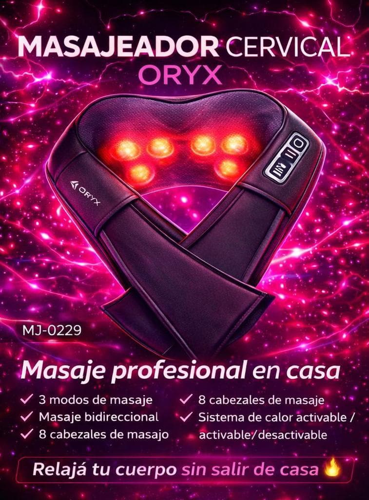 MASAJEADOR MASAJEADOR CERVICAL Con sistema de calor Mj-0229