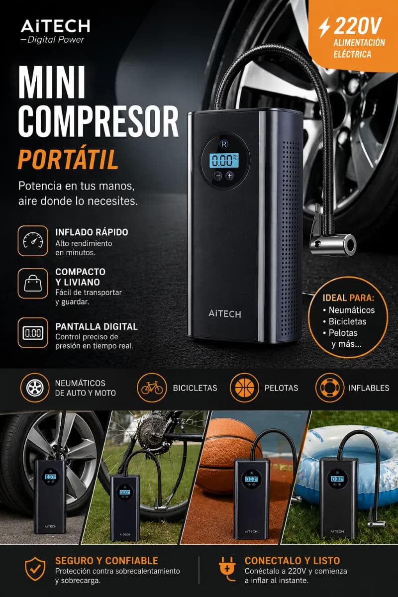 Compresor aire AITECH *$35.000*