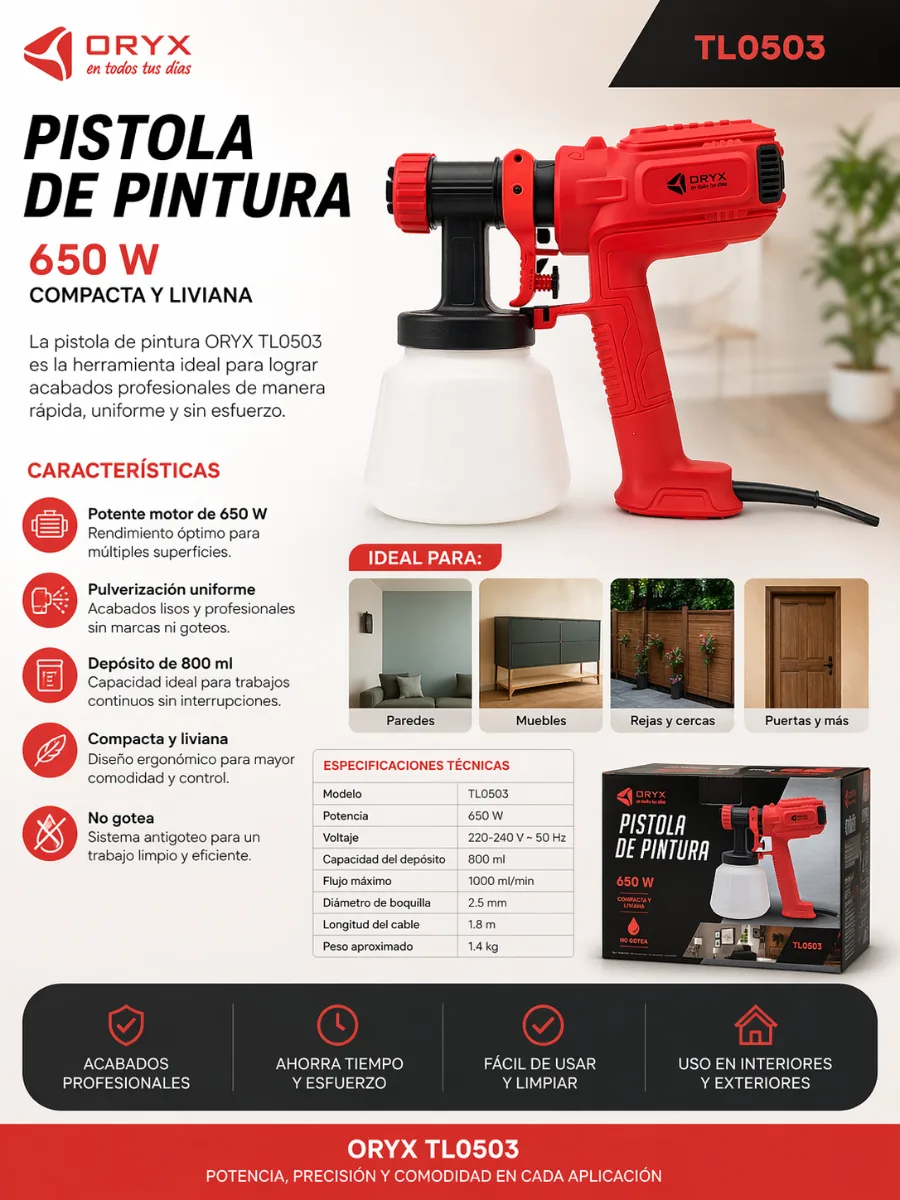 *PISTOLA DE PINTURA ORYX*