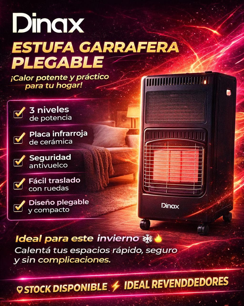 *ESTUFA GARRAFERA DINAX*