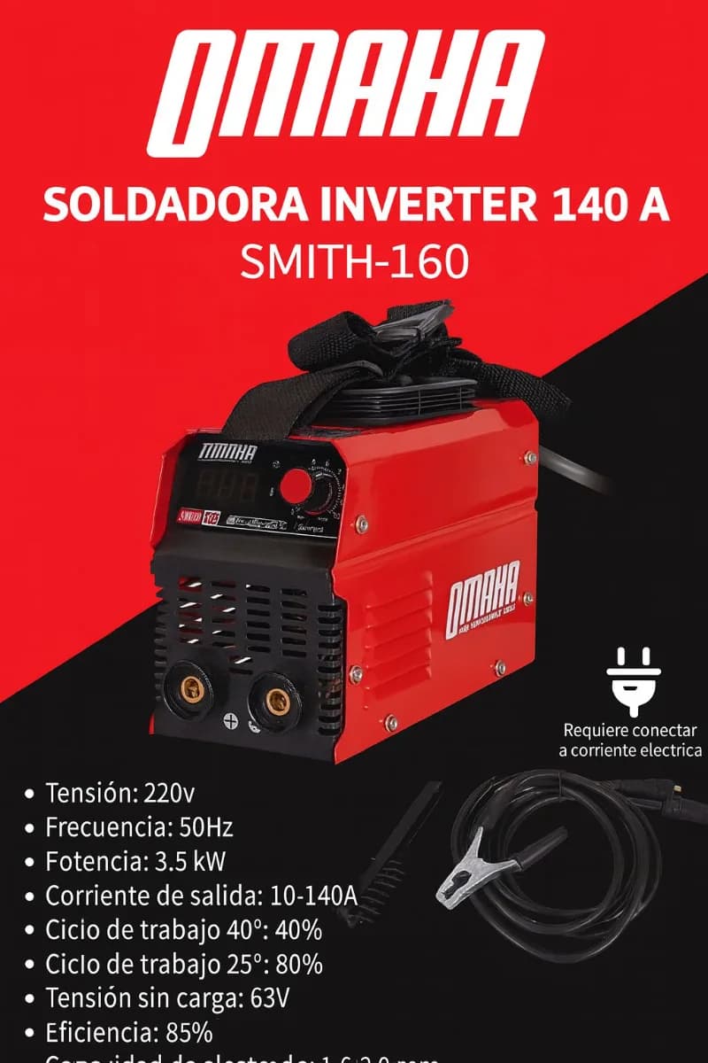 *SOLDADOR INVERTER OMAHA* _SMITH-160_