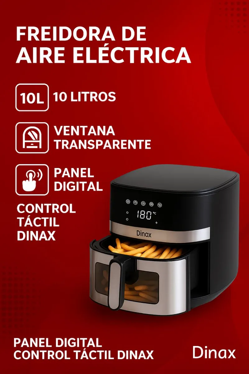 FREIDORA DINAX 10 LTS _1800w Air18x1_