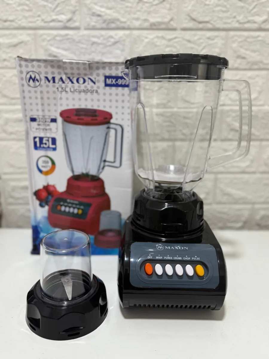 *🍌🍏LICUADORA MAXON*🍉🥝 _1.5 Litros_ _350w_ _4 velocidades_ _Cuchillas acero_