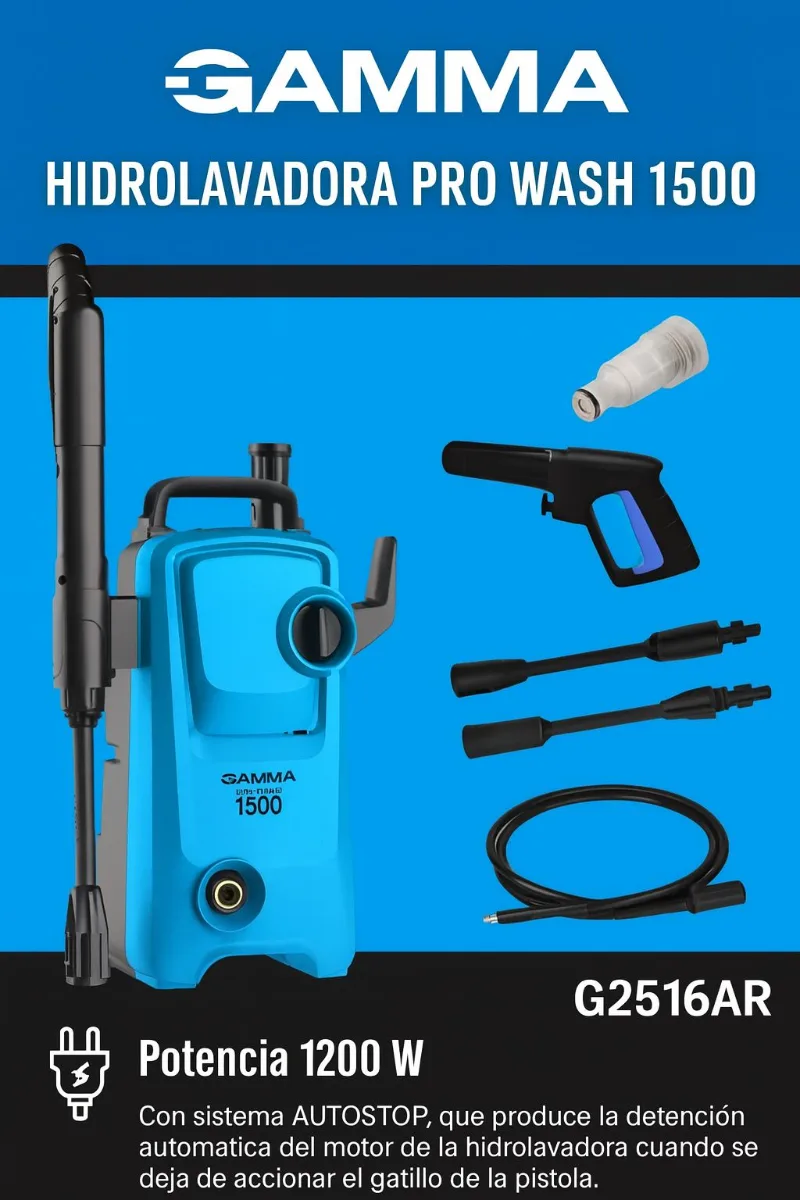 HIDROLAVADORA GAMMA _Pro Wash 1500_